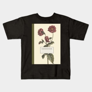 Aesthetic Vintage Floral Composition Book Kids T-Shirt